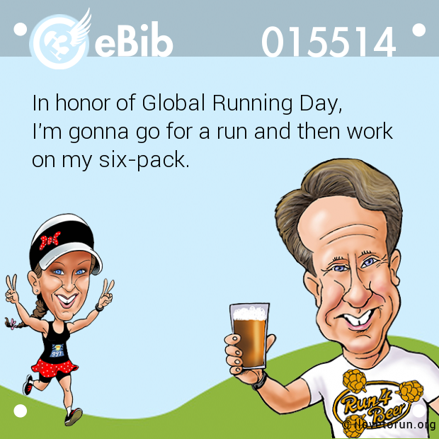 In honor of Global Running Day, 

I
