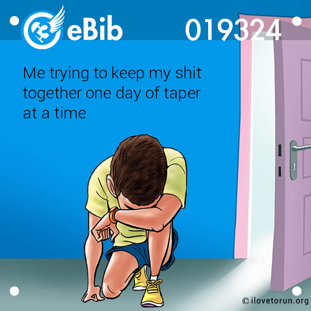Me trying to keep my shit  together one day of taper  at a time