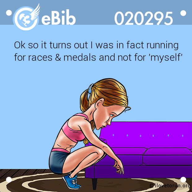 Ok so it turns out I was in fact running

for races & medals and not for 'myself'