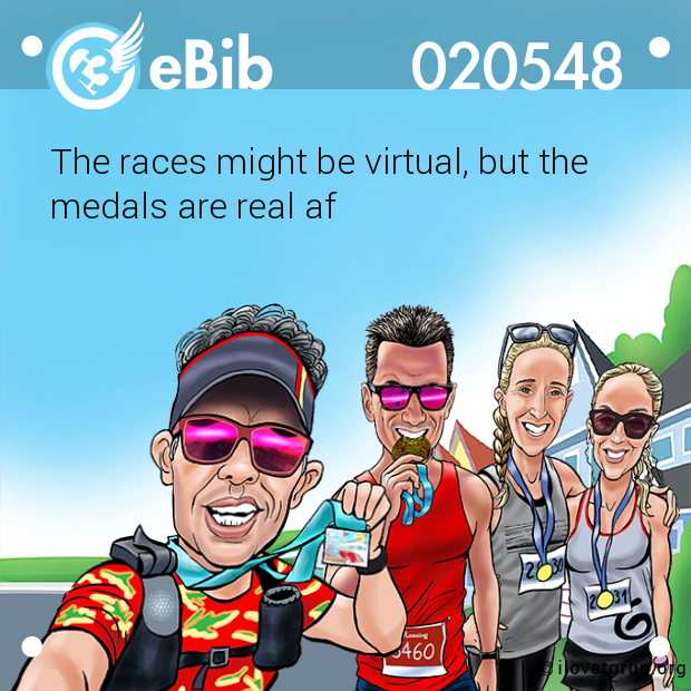The races might be virtual, but the 

medals are real af