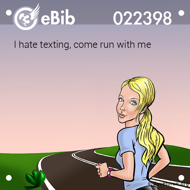 I hate texting, come run with me
