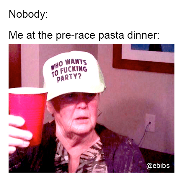 Pre-race pasta dinner