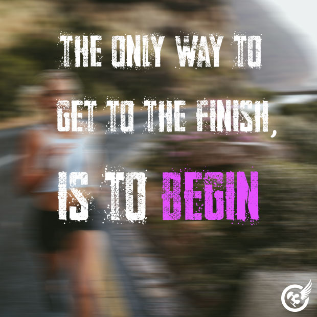 Get going… Walk if you have to, but finish the damned race. [Ron Hill]