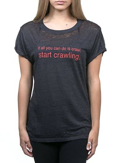 START CRAWLING burnout tee START CRAWLING burnout tee