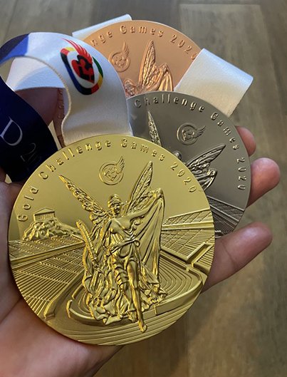 TOKYO 2020, GOLD SILVER & BRONZE medals