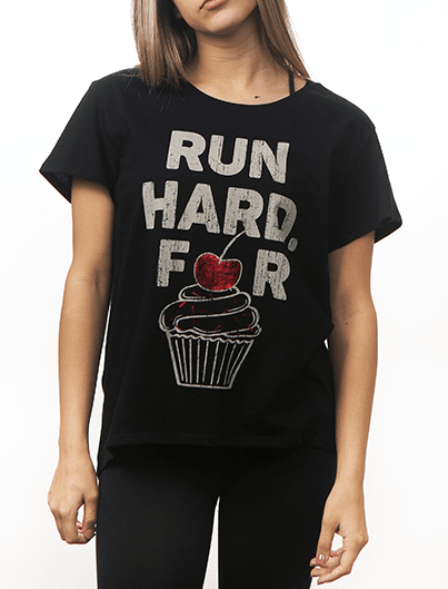 RUN HARD, FOR CUPCAKES tee RUN HARD, FOR CUPCAKES tee