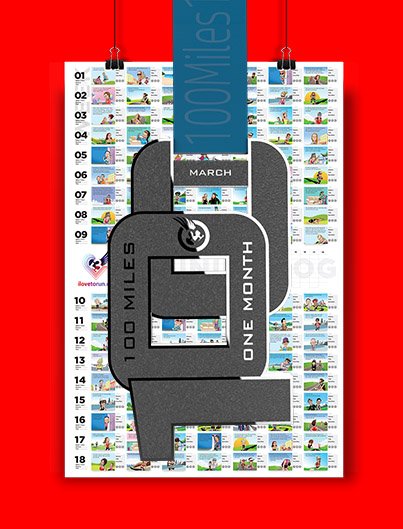 100MILES1MONTH CHALLENGE finisher's package MARCH 100MILES1MONTH CHALLENGE finisher's package MARCH