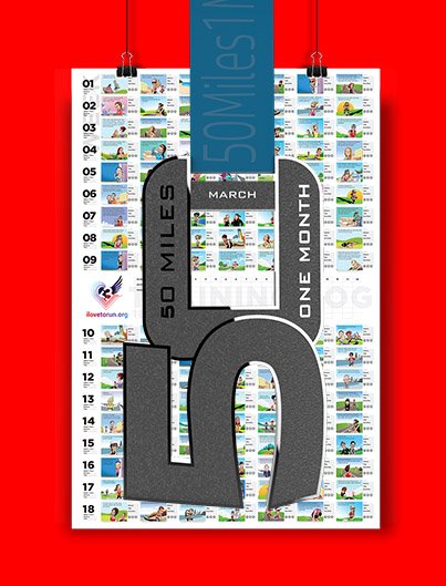 50MILES1MONTH CHALLENGE finisher's package MARCH 50MILES1MONTH CHALLENGE finisher's package MARCH
