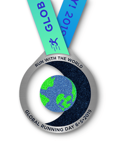 GLOBAL RUNNING DAY 2019 medal GLOBAL RUNNING DAY 2019 medal