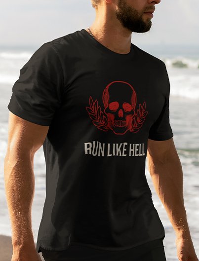 RUN LIKE HELL unisex urban tee RUN LIKE HELL unisex urban tee