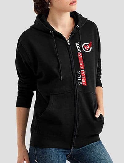 1000MILES1YEAR 2018 unisex hoodie 1000MILES1YEAR 2018 unisex hoodie